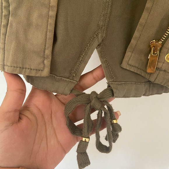 GUESS GUC hip length fall military jacket in olive green - Picture 6 of 7